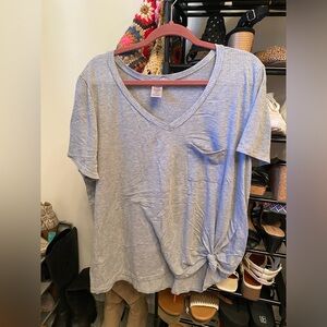 Grey V Neck